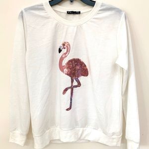 Flamingo sweater shirt (medium)